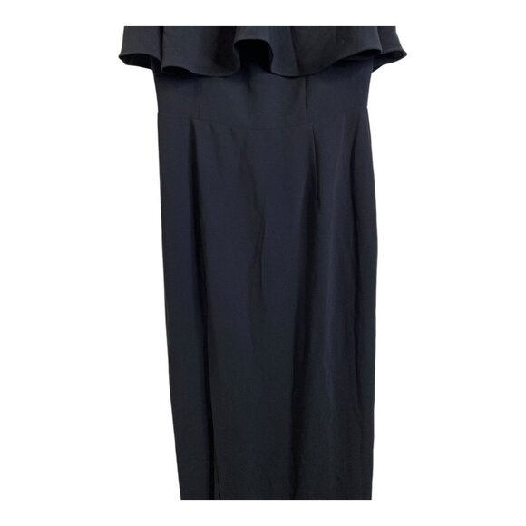 Amanda Uprichard Piazza small Maxi dress‎ gown black halter strapless open back - Picture 8 of 10